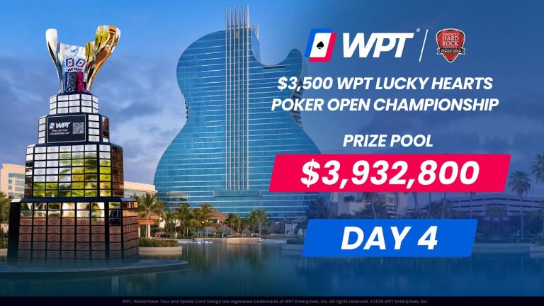 WPT Lucky Hearts Poker Open Championship – Day 4 | $3,932,800 Prize Pool 🎸🏆