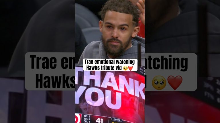 Hawks pay tribute to Trae Young 🙌