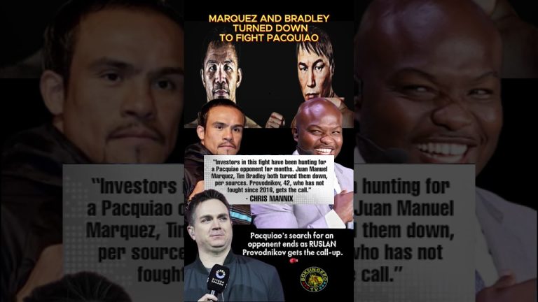 Marquez and Bradley turned down to fight Pacquiao