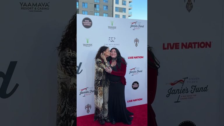 Steven Tyler and his daughter Mia hit the red carpet at his annual Grammys Viewing Party #shorts